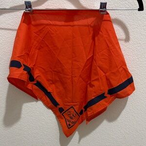 Kids Orange Athletic Shorts with Black Accents